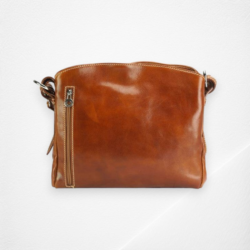 Viviana V Leather Shoulder Bag